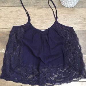 Free People intimately lace strap blouse xs